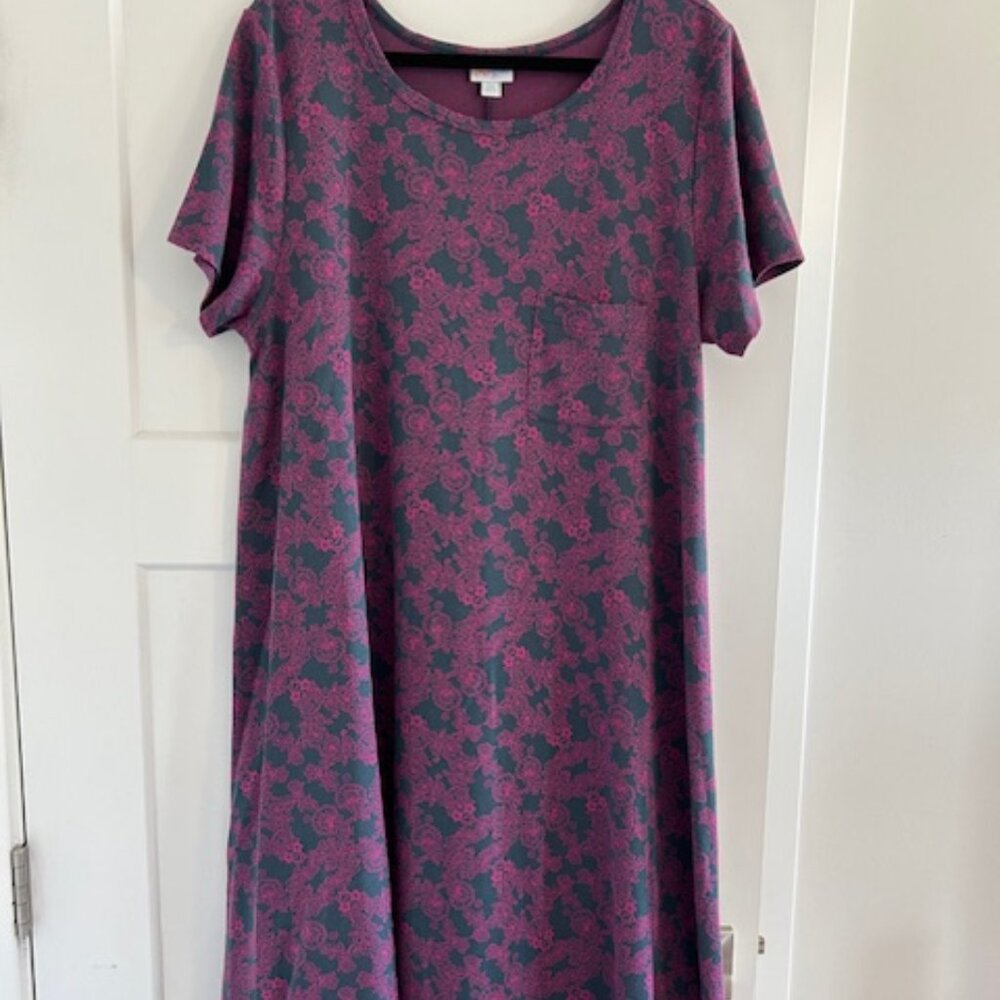 LuLaRoe Carly Dress 2XL (EUC)